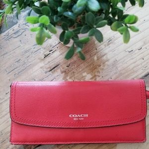 Coach envelope Orange wallet